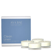 Ava Bae Soy Maxi Tealight Pack - Clean Linen