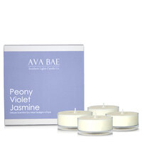Ava Bae Soy Maxi Tealight Pack - Peony Violet Jasmine