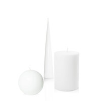 Monument Candle Trio - White
