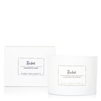 Relax 3 Wick Soy Candle - Lavender and Lemon