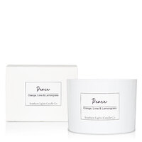 Peace 3 Wick Soy Candle - Orange, Lime and Lemongrass
