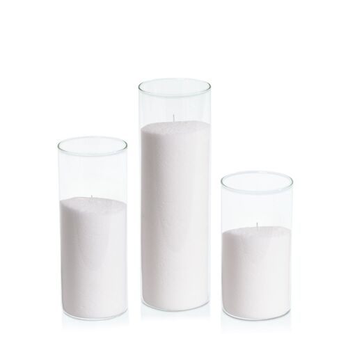 Candle Sand in 8cm Glass Set - Med