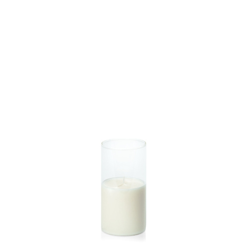 White Hand poured Soy in 5.8cm x 12cm Glass, Pack of 6 