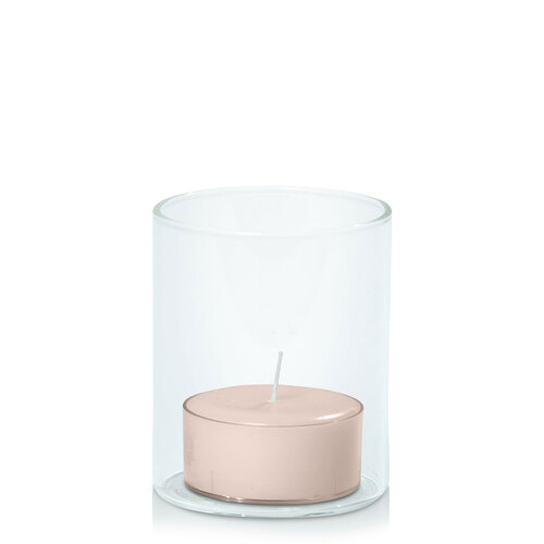 Nude Tealight in 5.8cm x 7cm Glass, Pack of 24