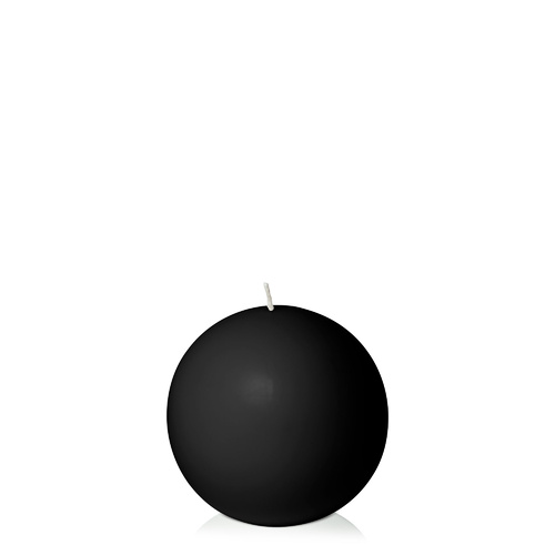 Black 10cm Sphere Candle
