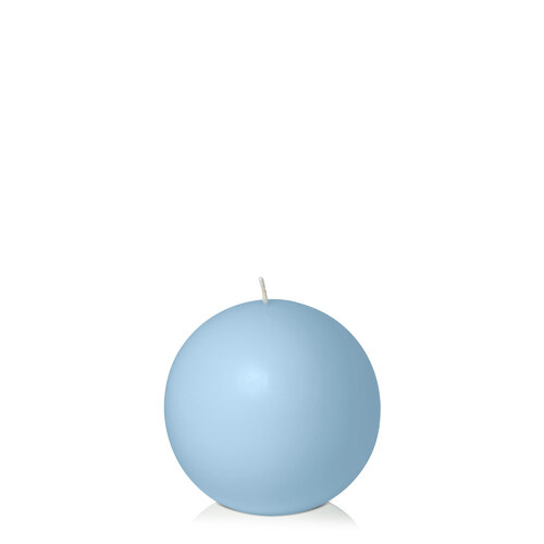 Pastel Blue 10cm Sphere Candle 