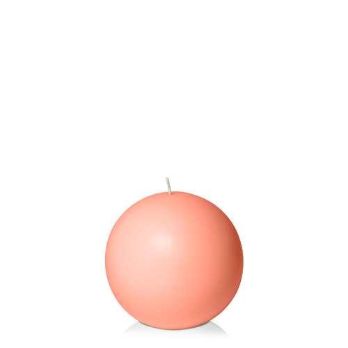 Peach 10cm Sphere Candle