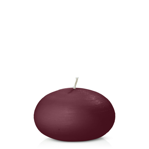 Burgundy 7.5cm Floating Candle, Pack of 6