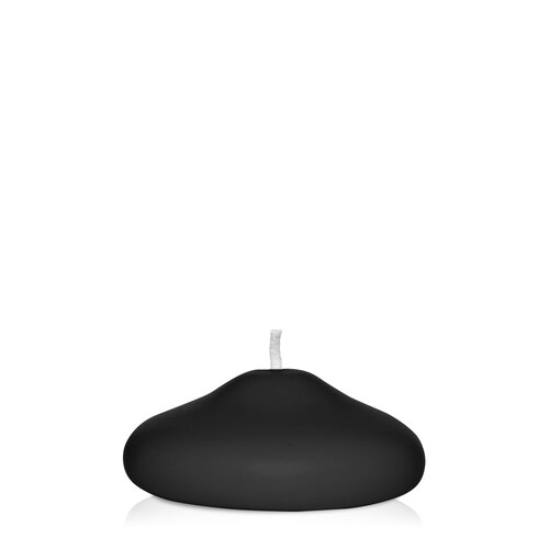 Black 7cm Floating Candle, Pack of 6
