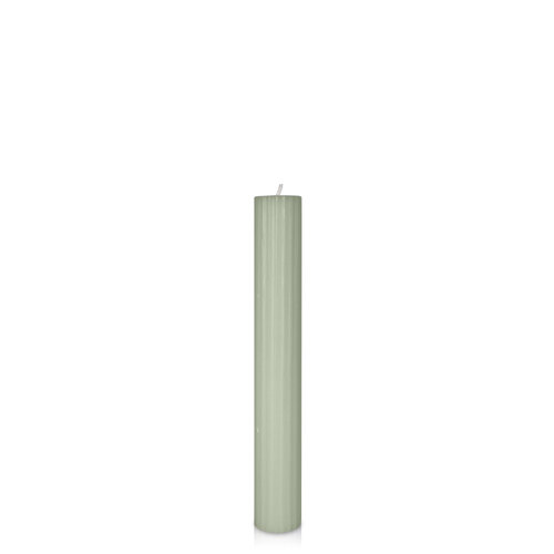 Pale Eucalypt 3.5cm x 25cm Fluted Pillar