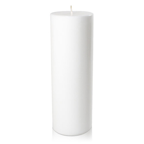 White 10.5cm x 30cm Pillar