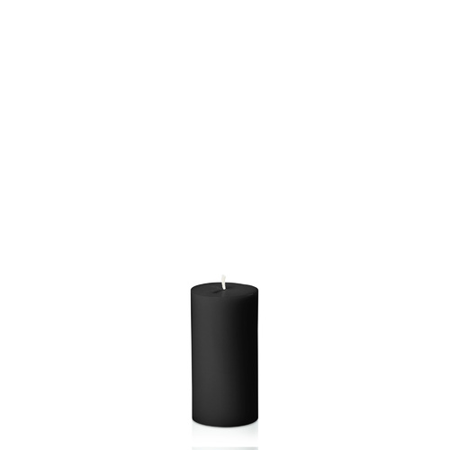 Black 5cm x 10cm Slim Pillar, Pack of 6