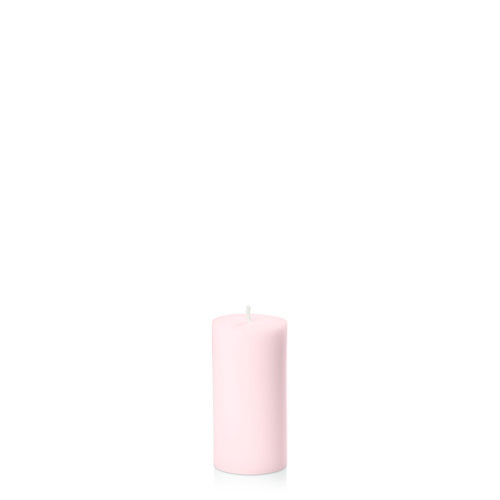Blush Pink 5cm x 10cm Slim Pillar, Pack of 6