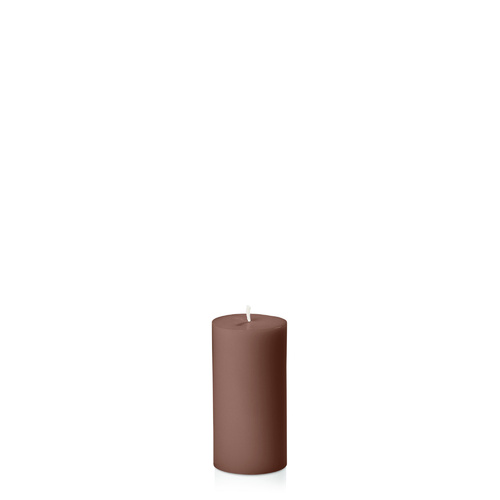 Chocolate 5cm x 10cm Slim Pillar, Pack of 6