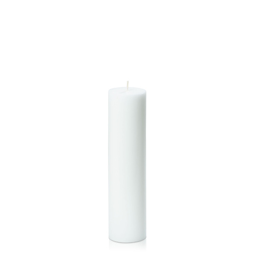 White 5cm x 20cm Slim Pillar