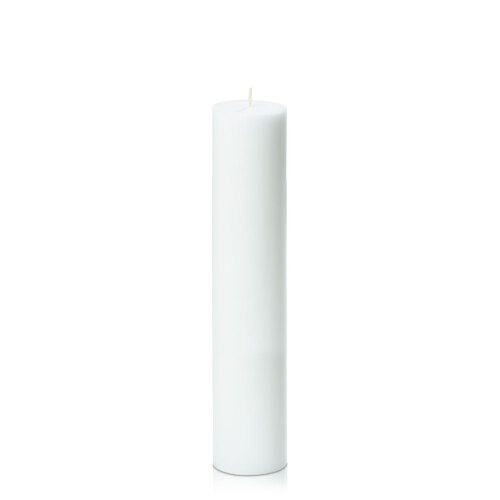 White 5cm x 25cm Slim Pillar