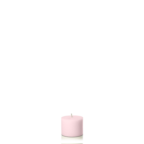 Blush Pink 5cm x 4cm Slim Pillar, Pack of 6