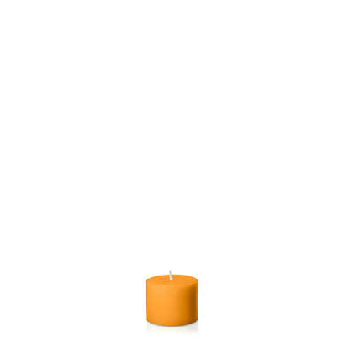 Orange 5cm x 4cm Slim Pillar, Pack of 6