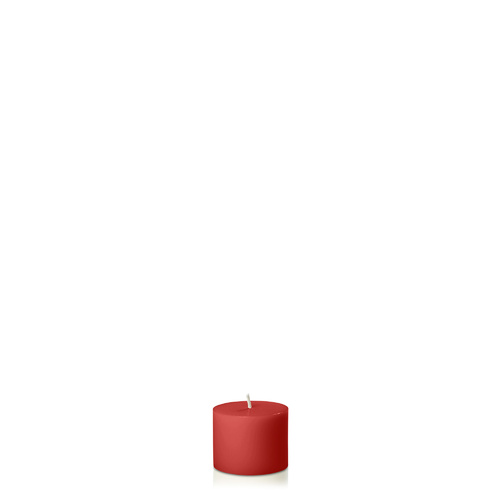 Red 5cm x 4cm Slim Pillar, Pack of 6