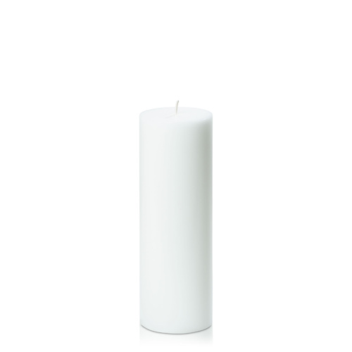 White 7cm x 20cm Pillar