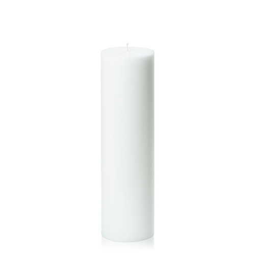 White 7cm x 25cm Pillar
