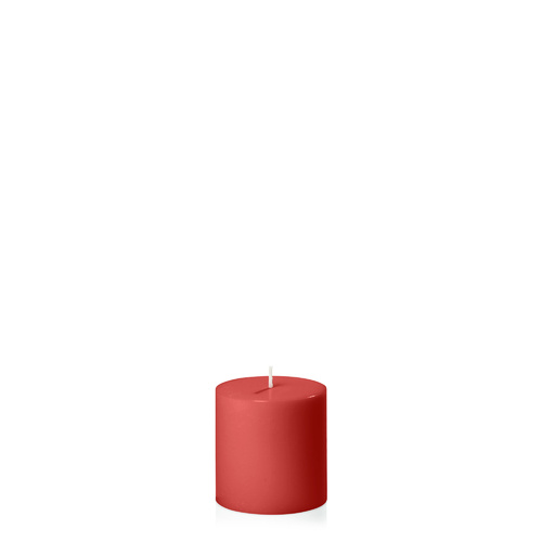 Red 7cm x 7cm Pillar