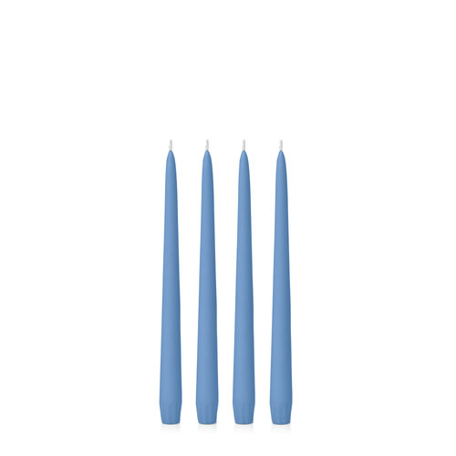 Dusty Blue 25cm Taper, Pack of 4