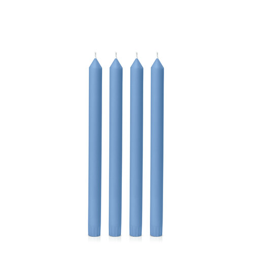 Dusty Blue 30cm Dinner Candle, Pack of 4