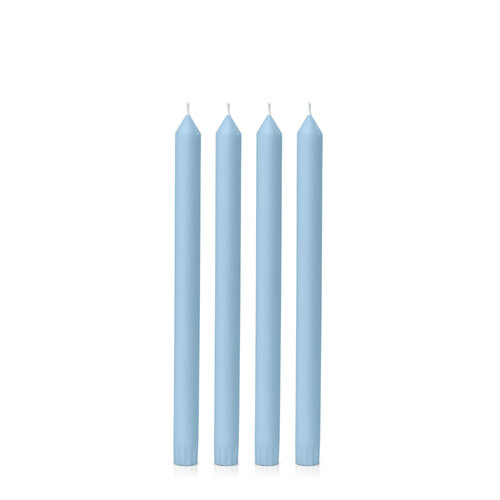 French Blue 30cm Dinner Candle, Pack of 4