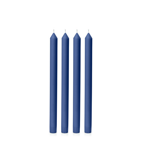 Navy 30cm Dinner Candle, Pack of 4