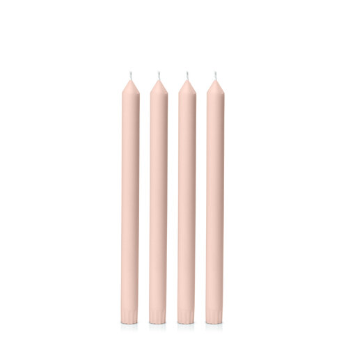 Nude 30cm Dinner Candle, Pack of 4