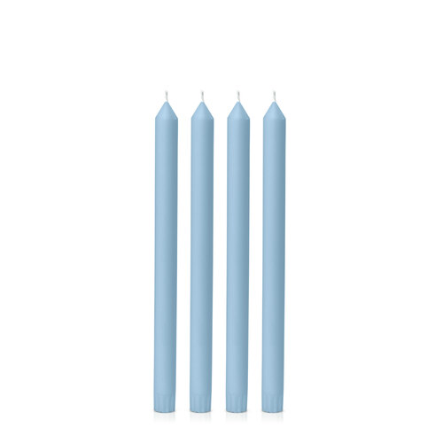 Pastel Blue 30cm Dinner Candle, Pack of 4