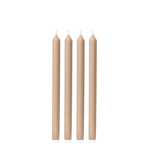Toffee 30cm Dinner Candle, Pack of 4