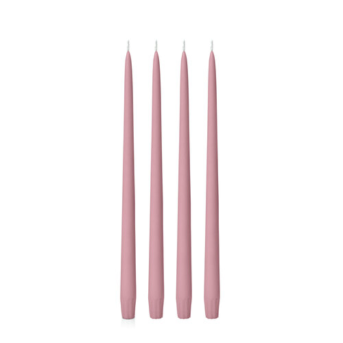 Dusty Pink 35cm Taper, Pack of 4