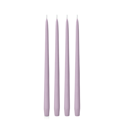 Lilac 35cm Taper, Pack of 4
