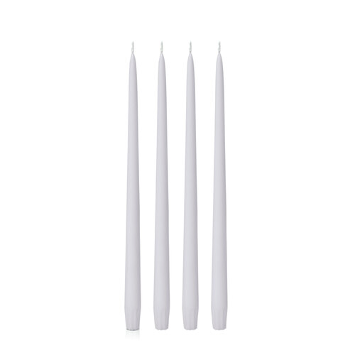 Silver Grey 35cm Taper, Pack of 4