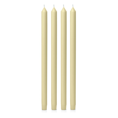 Buttercream 40cm Dinner Candle, Pack of 4