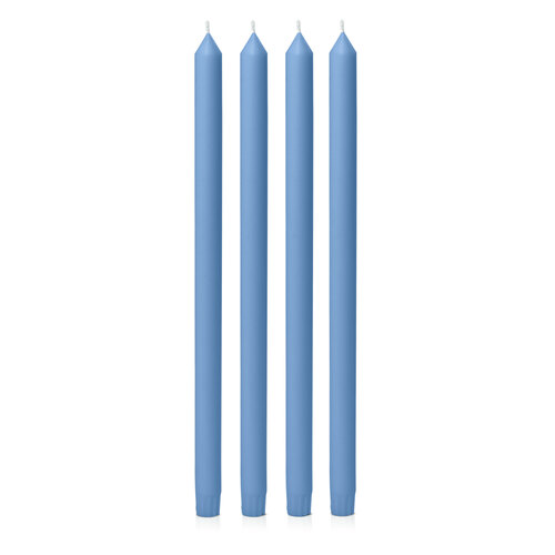 Dusty Blue 40cm Dinner Candle, Pack of 4