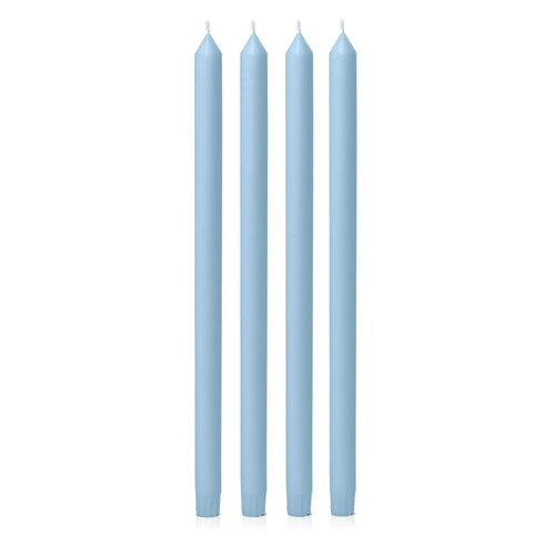 French Blue 40cm Dinner Candle, Pack of 4