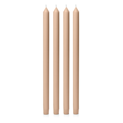 Latte 40cm Dinner Candle, Pack of 4