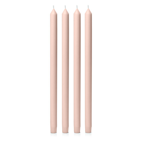 Nude 40cm Dinner Candle, Pack of 4