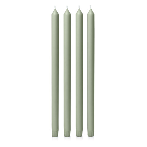 Pale Eucalypt 40cm Dinner Candle, Pack of 4