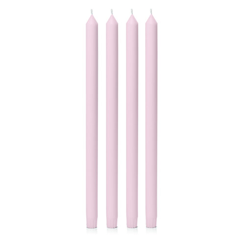 Pastel Pink 40cm Dinner Candle, Pack of 4