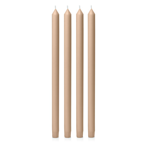 Toffee 40cm Dinner Candle, Pack of 4