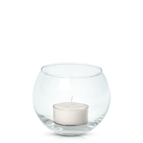 Stone Tealight in Fishbowl, Pack of 24