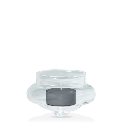 Charcoal Tealight in Floating Holder, Pack of 24