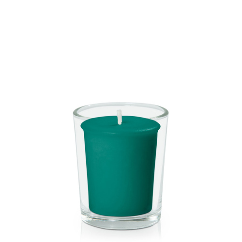Emerald Green Moreton Eco Votive in Glass Votive, Pack of 24